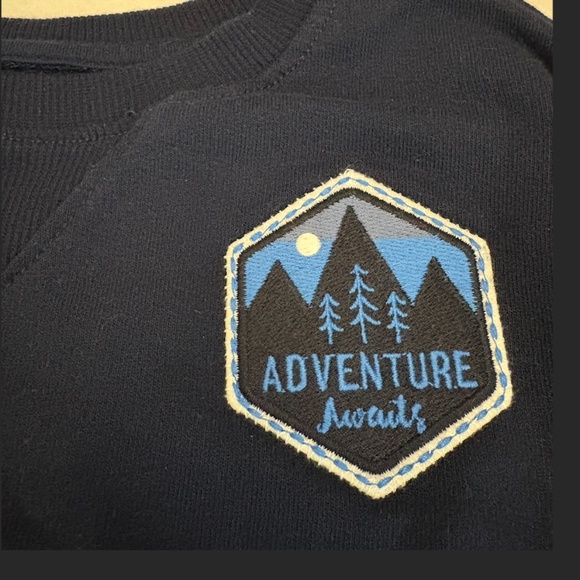 Cat and Jack navy adventure sweatshirt 4T - Picture 3 of 5